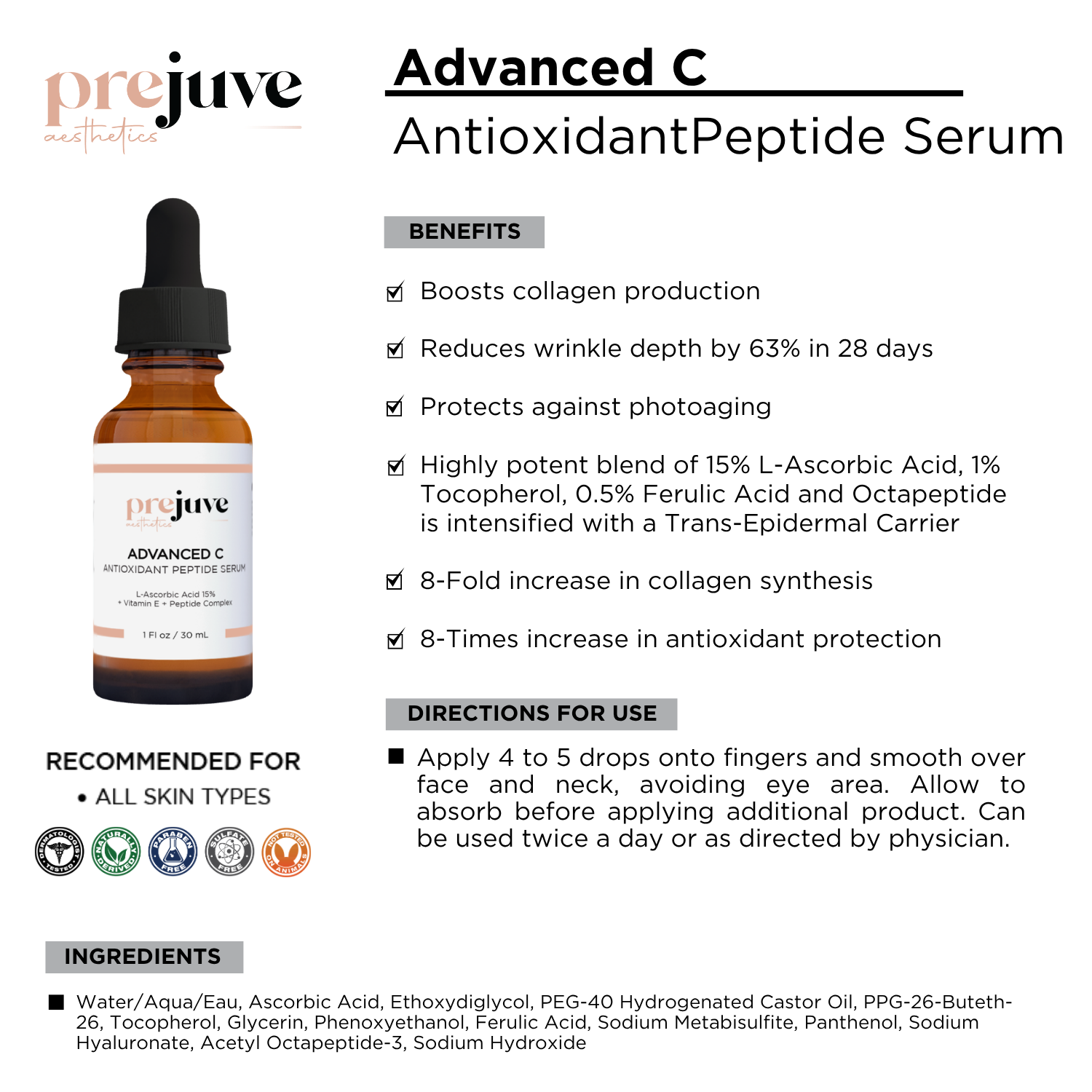 Advanced C Antioxidant Peptide Serum