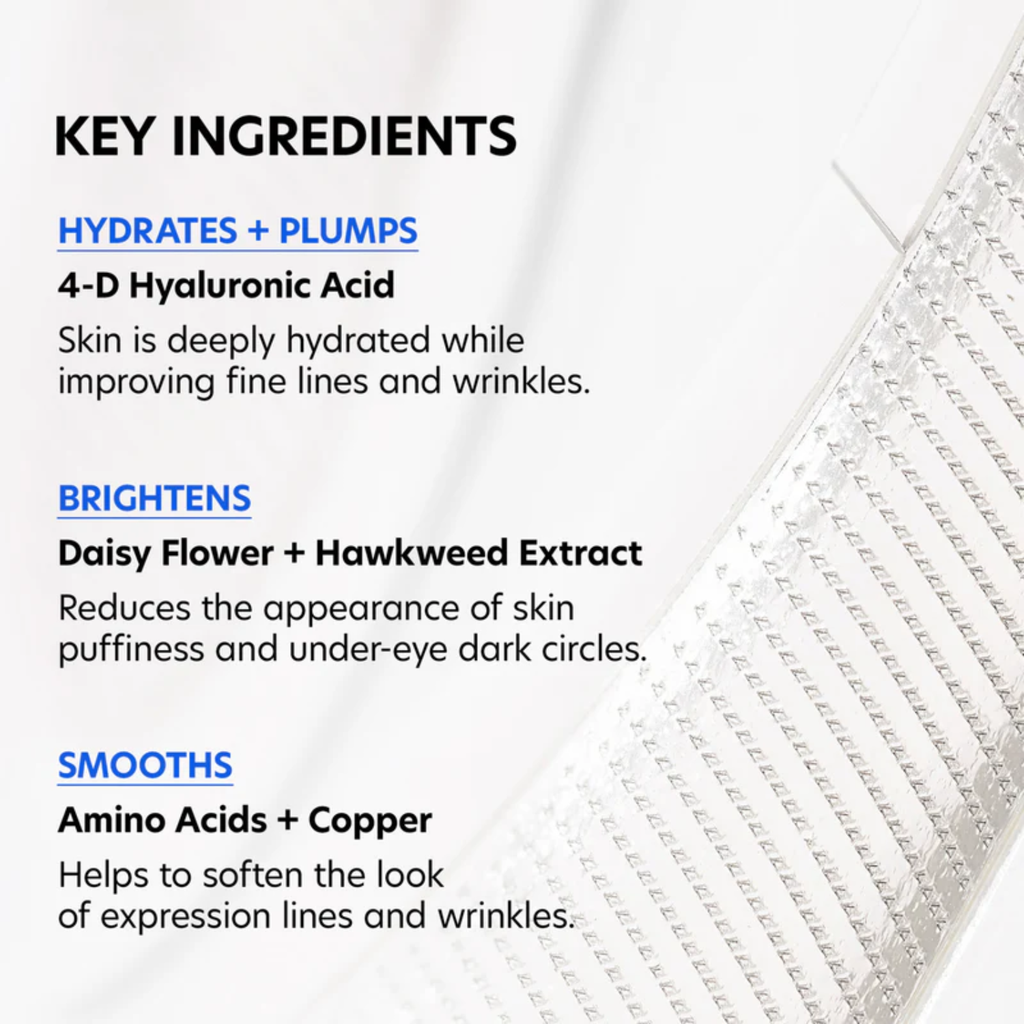 Hyaluronic Acid Microneedle Eye Patches