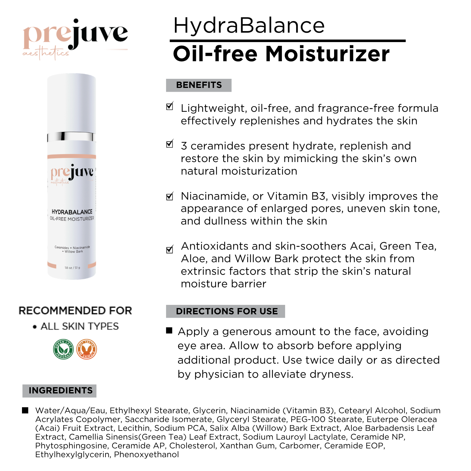 Hydrabalance Oil-Free Moisturizer
