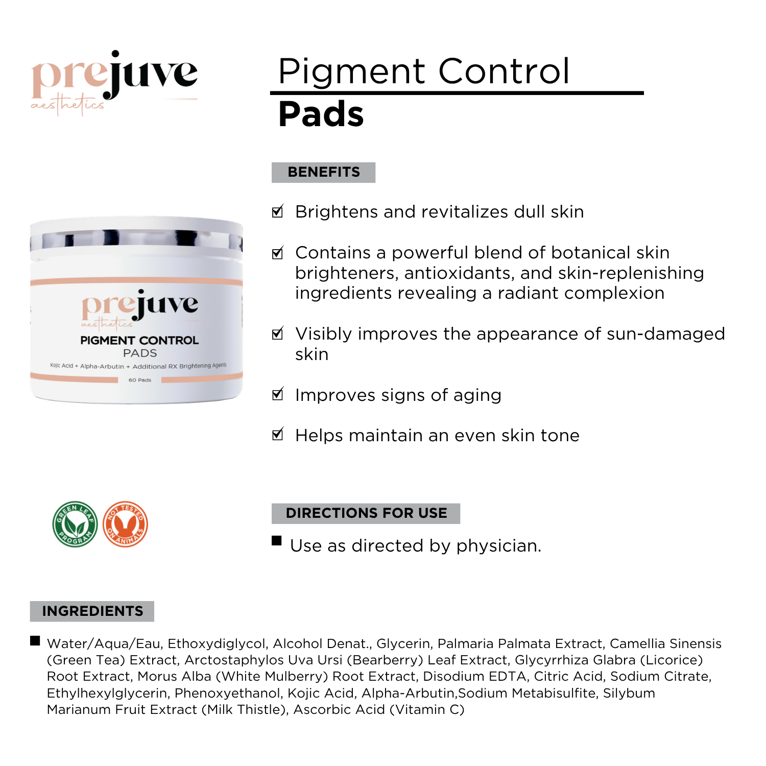 Pigment Control Pads