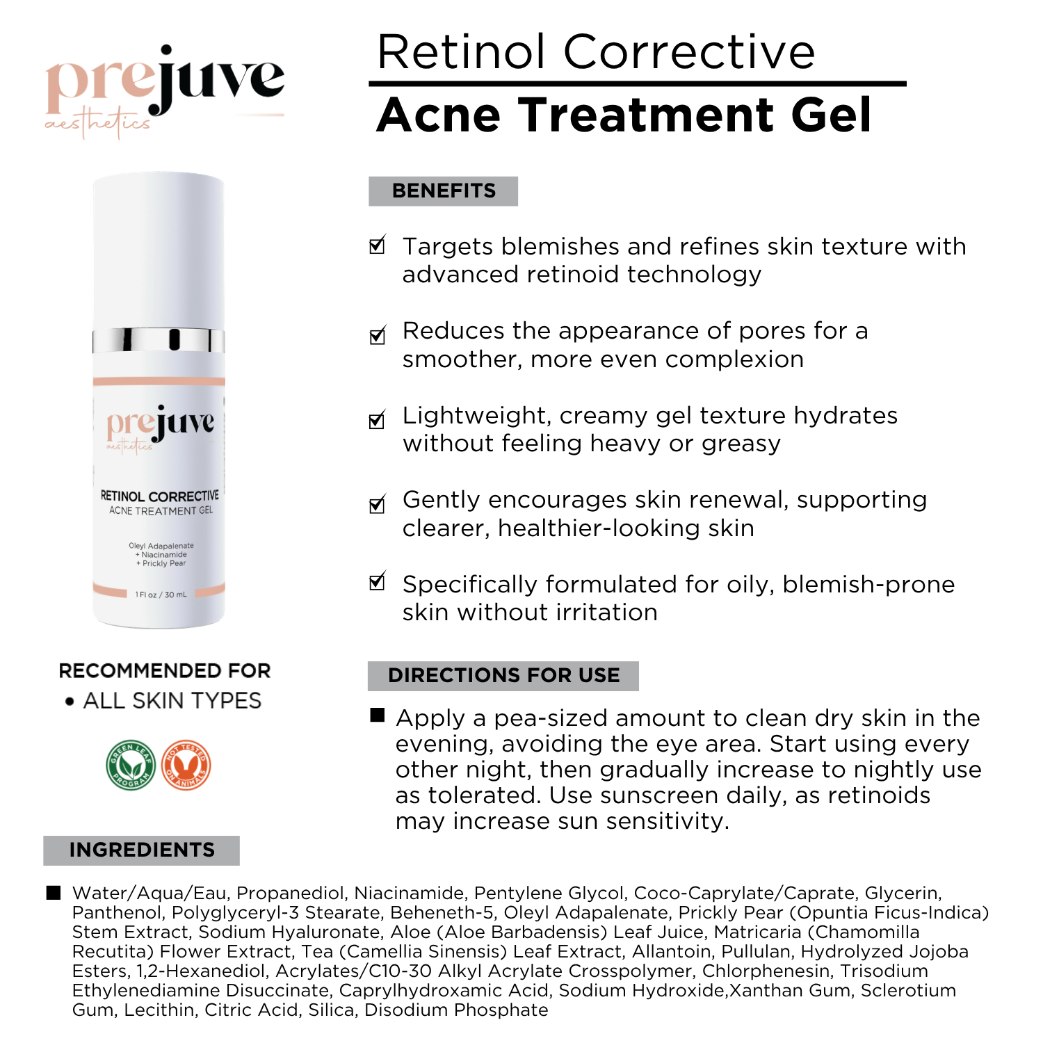 Retinol Corrective Acne Treatment Gel